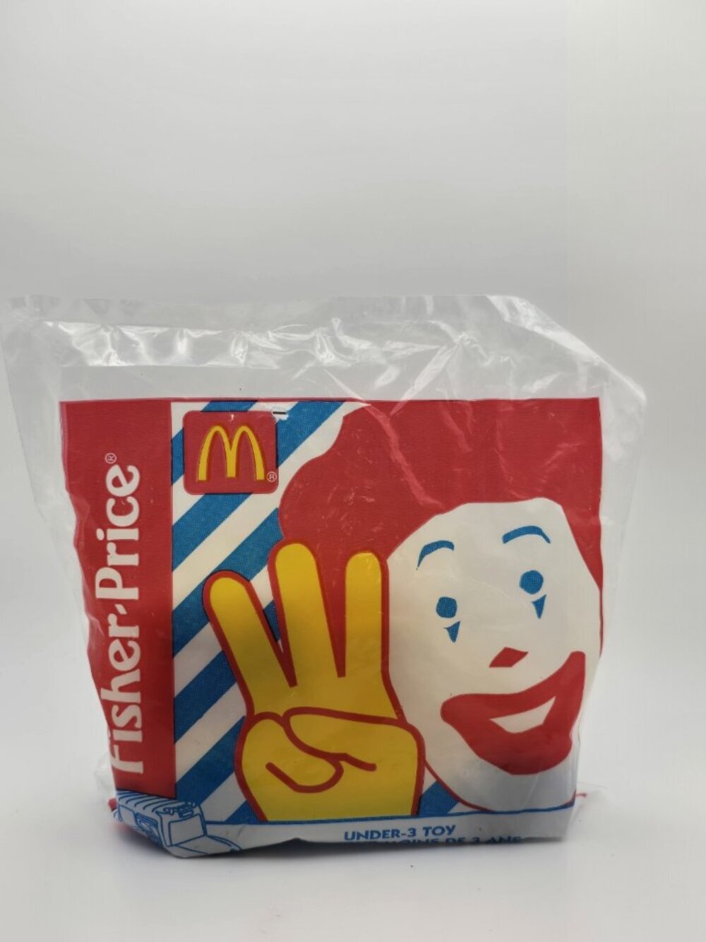 Fisher Price McDonalds Happy Meal Toy 1996 Under 3 Toy Yellow Bus Vehicle